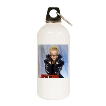 Annie Lennox White Water Bottle With Carabiner