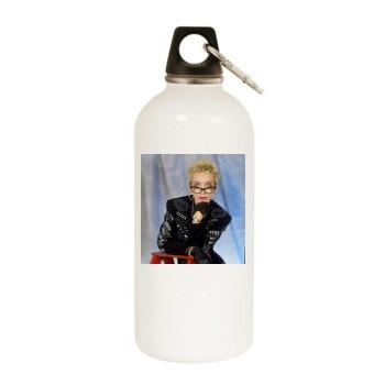 Annie Lennox White Water Bottle With Carabiner