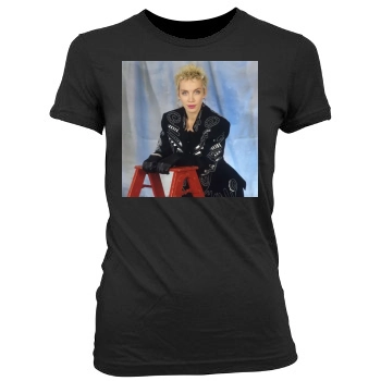 Annie Lennox Women's Junior Cut Crewneck T-Shirt