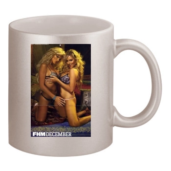 Abi Titmuss 11oz Metallic Silver Mug