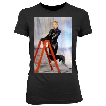 Annie Lennox Women's Junior Cut Crewneck T-Shirt