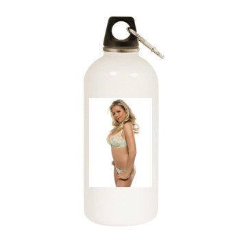 Abi Titmuss White Water Bottle With Carabiner