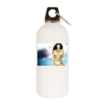 Ali Landry White Water Bottle With Carabiner