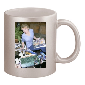 Arielle Dombasle 11oz Metallic Silver Mug