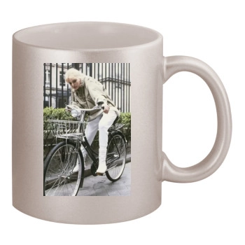 Arielle Dombasle 11oz Metallic Silver Mug