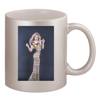 Arielle Dombasle 11oz Metallic Silver Mug