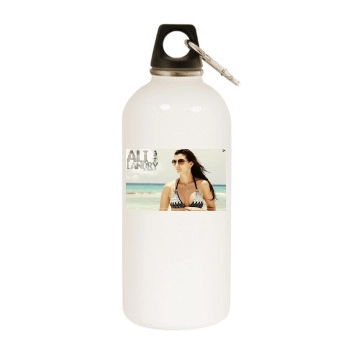 Ali Landry White Water Bottle With Carabiner