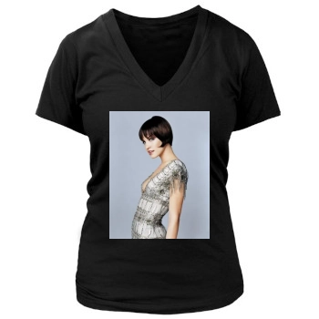 Ashley Scott Women's Deep V-Neck TShirt