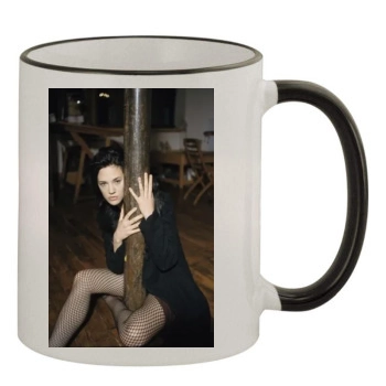 Asia Argento 11oz Colored Rim & Handle Mug