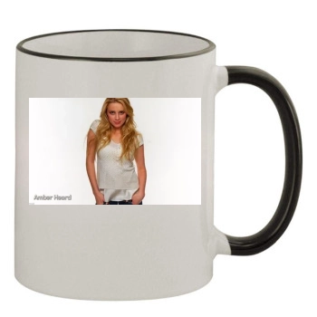 Amber Heard 11oz Colored Rim & Handle Mug