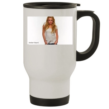 Amber Heard Stainless Steel Travel Mug