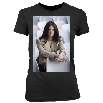 Asia Argento Women's Junior Cut Crewneck T-Shirt