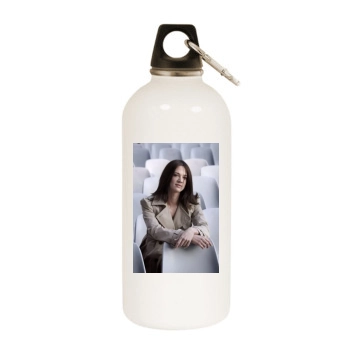 Asia Argento White Water Bottle With Carabiner