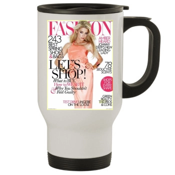 Amber Heard Stainless Steel Travel Mug