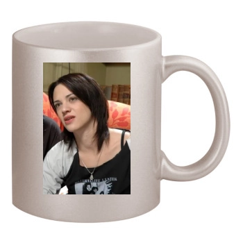 Asia Argento 11oz Metallic Silver Mug