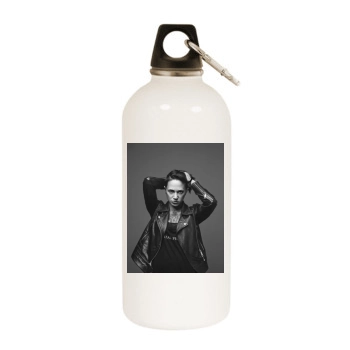 Asia Argento White Water Bottle With Carabiner