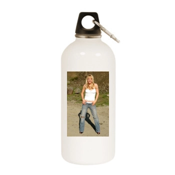 Alexa Havins White Water Bottle With Carabiner