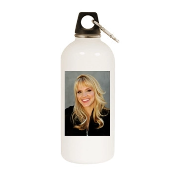 Alexa Havins White Water Bottle With Carabiner