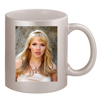 Alexa Havins 11oz Metallic Silver Mug