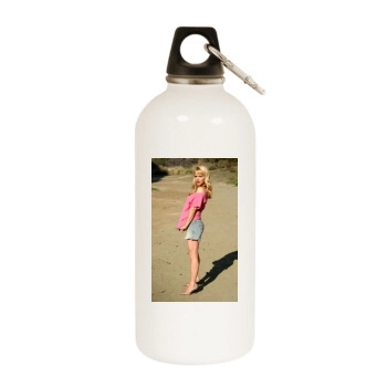 Alexa Havins White Water Bottle With Carabiner