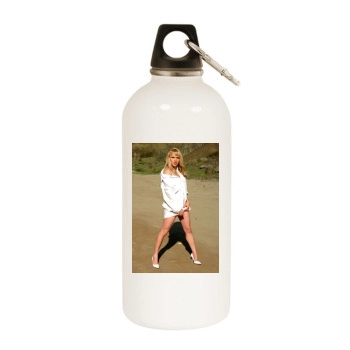 Alexa Havins White Water Bottle With Carabiner