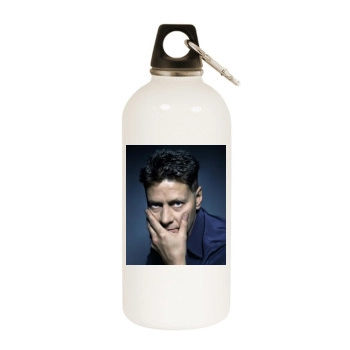 Andrew Niccol White Water Bottle With Carabiner