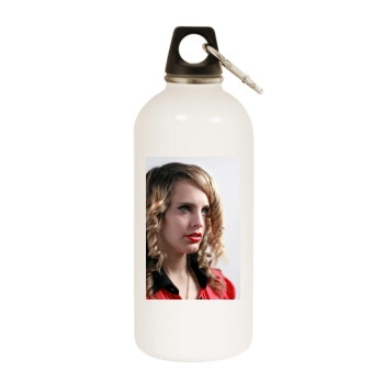 Anna Calvi White Water Bottle With Carabiner