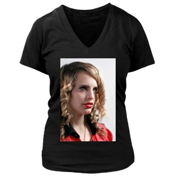 Anna Calvi Women's Deep V-Neck TShirt