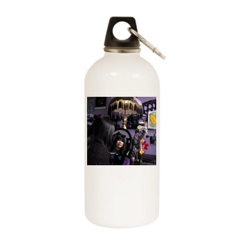 Anna Sui White Water Bottle With Carabiner