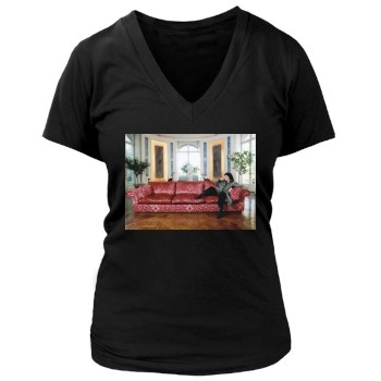 Anouk Aimee Women's Deep V-Neck TShirt