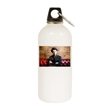 Anthony Boyle White Water Bottle With Carabiner