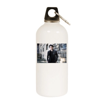 Anthony Boyle White Water Bottle With Carabiner