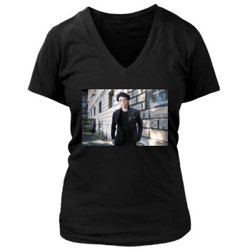 Anthony Boyle Women's Deep V-Neck TShirt