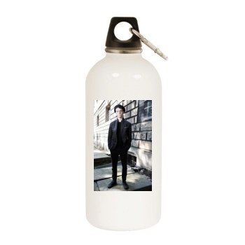 Anthony Boyle White Water Bottle With Carabiner