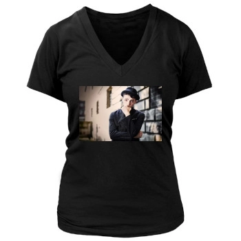 Anthony Boyle Women's Deep V-Neck TShirt