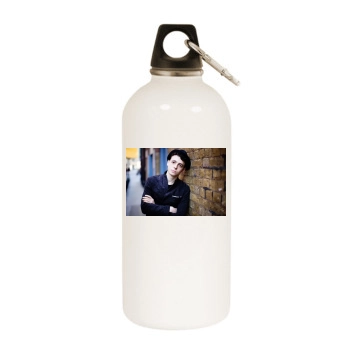 Anthony Boyle White Water Bottle With Carabiner