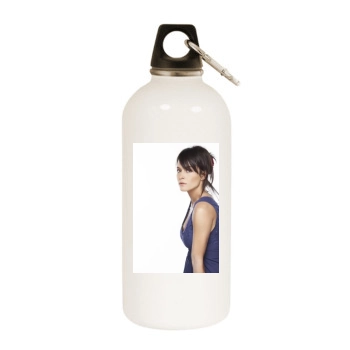 Armelle Deutsch White Water Bottle With Carabiner