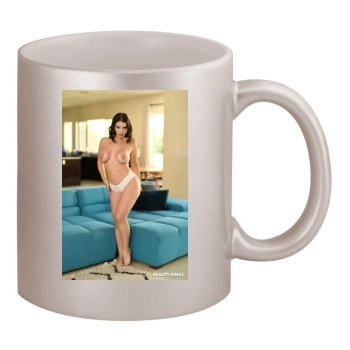 Gabbie Carter 11oz Metallic Silver Mug