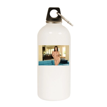 Gabbie Carter White Water Bottle With Carabiner