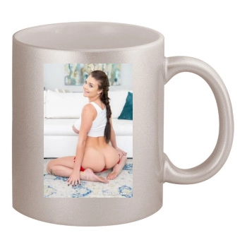 Gabbie Carter 11oz Metallic Silver Mug