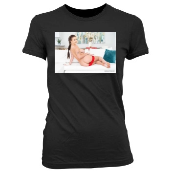 Gabbie Carter Women's Junior Cut Crewneck T-Shirt