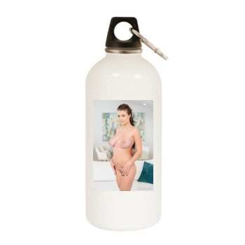 Gabbie Carter White Water Bottle With Carabiner