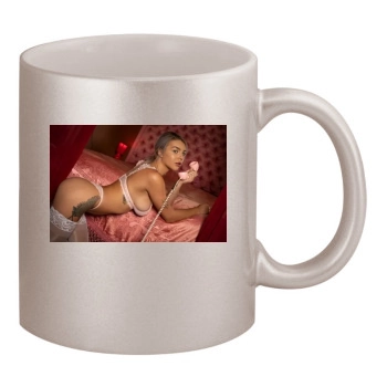 Gabbie Carter 11oz Metallic Silver Mug