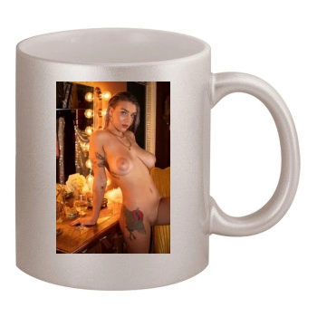 Gabbie Carter 11oz Metallic Silver Mug