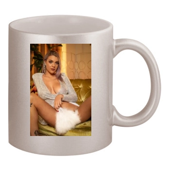 Gabbie Carter 11oz Metallic Silver Mug