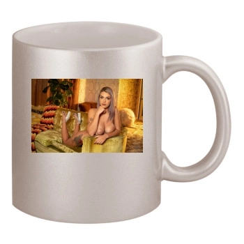 Gabbie Carter 11oz Metallic Silver Mug