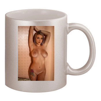 Gabbie Carter 11oz Metallic Silver Mug