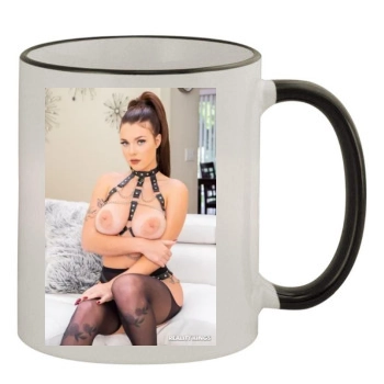 Gabbie Carter 11oz Colored Rim & Handle Mug