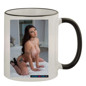 Gabbie Carter 11oz Colored Rim & Handle Mug