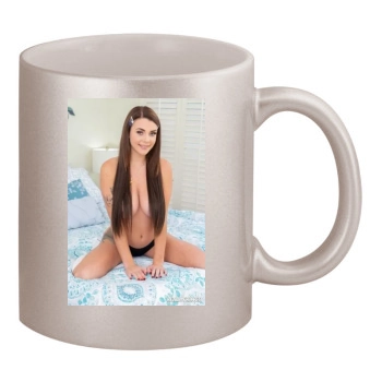 Gabbie Carter 11oz Metallic Silver Mug